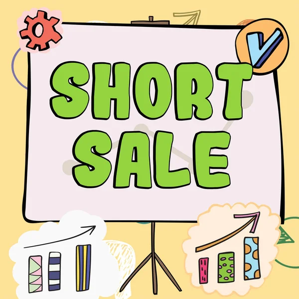 Text Caption Presenting Short Sale Concept Meaning Home Offered Price — 스톡 사진