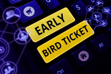 Erkenci Kuş Biletini gösteren metin işareti, İş Genel Görünümü Normal fiyata satışa çıkmadan önce bilet almak