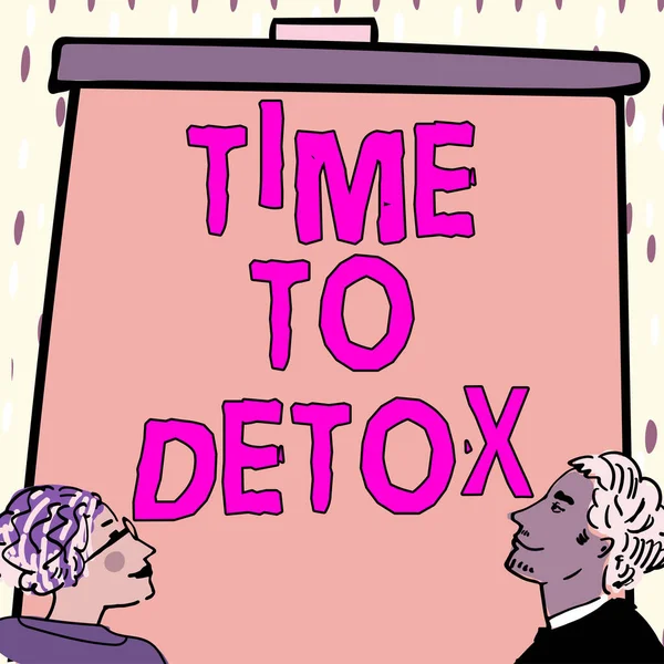Conceptuele Bijschrift Tijd Tot Detox Business Idee Moment Voor Dieet — Stockfoto