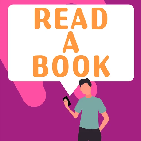 Ein Buch Lesen Geschäftsidee Genießen Sie Literatur Traditionelle Aktivitäten Lernen — Stockfoto