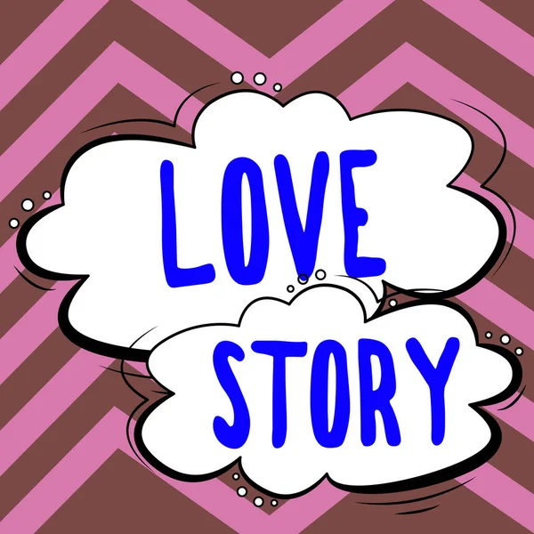 Koncepciós Felirat Love Story Üzleti Koncepció Olyasmi Mint Egy Regény — Stock Fotó