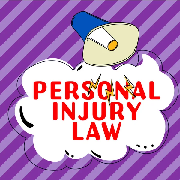 Hand Writing Sign Personal Injury Law Business Idea Being Hurt — 스톡 사진