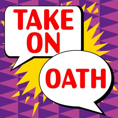 El yazısı işareti. Yemin et. Bir tanrıya kutsal bir çağrı yap. Gerçeği söyle.