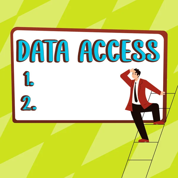 Inspirace Zobrazující Znak Data Access Word Written Users Ability Access — Stock fotografie