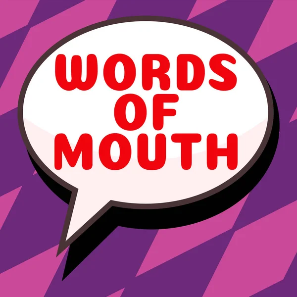 Textzeichen Mit Worten Des Mundes Internet Konzept Einfache Aussage Kann — Stockfoto