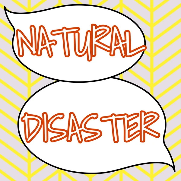 Text Showing Inspiration Natural Disaster Business Approach Occurring Course Nature — 스톡 사진