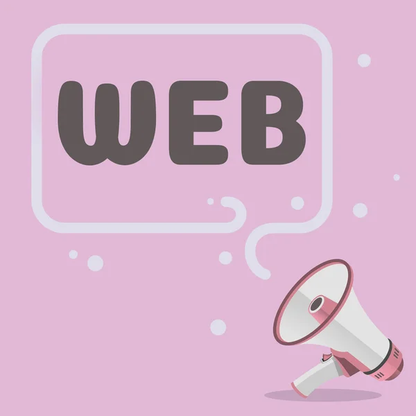 Tekst Weergeven Web Internet Concept Een Systeem Van Internet Servers — Stockfoto