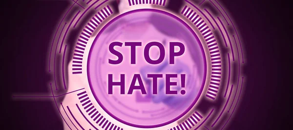 Conceptual display Stop Hate, Word for Prevent the aggressive pressure or intimidation to others