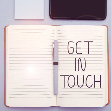 Metin gösterimi yazılıyor, İş Konsepti Sürekli İletişim Bağlama Konsepti