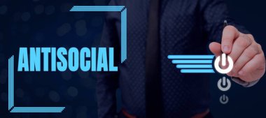 Antisosyal, İş Genel Bakış açısını gösteren metin başlığı sapma gösteren organize topluma zararlı ya da düşmanca