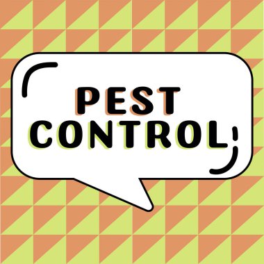 El yazısı işareti Haşere Kontrol, ekinlere ve hayvanlara saldıran zararlı böcekleri öldürme kelimesi.