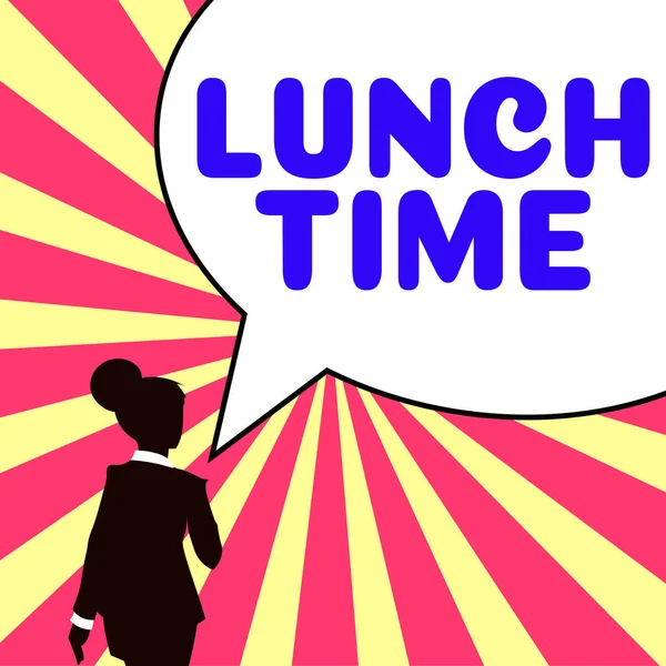 Lunch Time Internet Concept Meal Day Breakfast Dinner — 스톡 사진