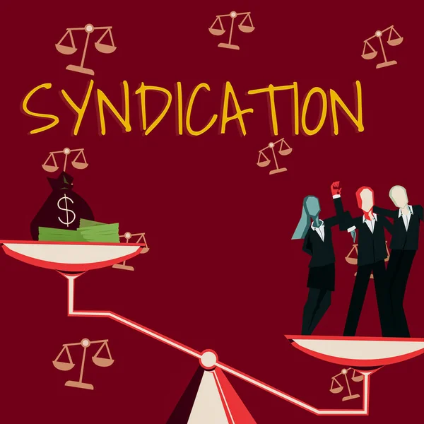 Inspiration Showing Sign Syndication Business Showcase Transfer Something Control Group — 스톡 사진