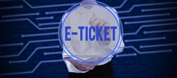 Text Showing Inspiration Ticket Business Approach Digital Ticket Valid Paper — 스톡 사진