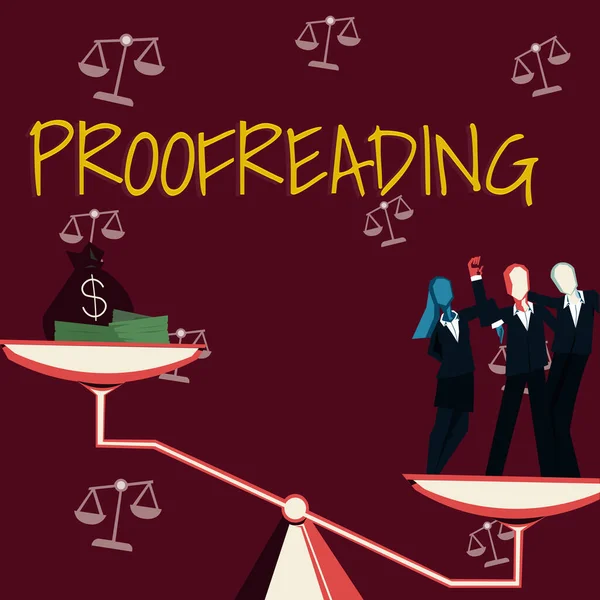 Text Rukopisu Proofreading Business Concept Act Reading Marking Spelling Grammar — Stock fotografie