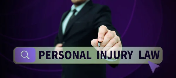 Handwriting text Personal Injury Law, Conceptual photo being hurt or injured inside work environment