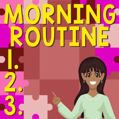 El yazısı işareti Sabah Rutini, Tüketici çıkarlarının başlatılması ya da ürün araştırması anlamına geliyor