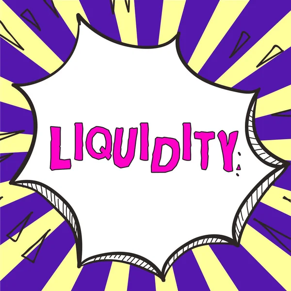Handwriting Text Liquidity Business Idea Cash Bank Balances Market Liquidity — Stock Photo, Image