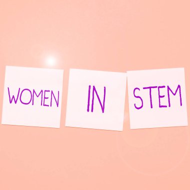 Metin, kadınların Kök, İşletme, Bilim Teknolojisi Mühendisliği, Matematik Araştırmacısı yaklaşımını gösteriyor.