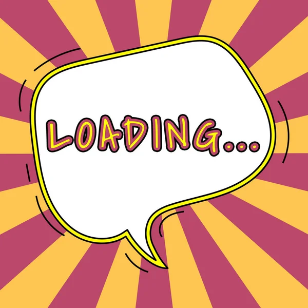 Conceptual Display Loading Business Idea Time Takes Download Display Content — Foto de Stock