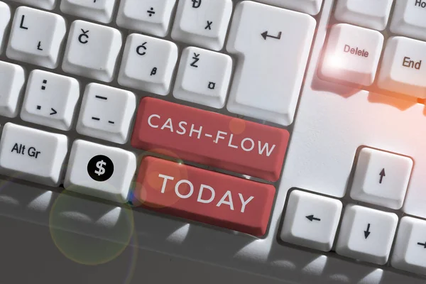 Handwriting Text Cash Flow Internet Concept Actual Cash Can Applied — Fotografia de Stock