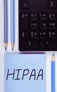 İlham kaynağı olan Hipaa 'yı gösteren metin, İş Vitrini Kısaltması Sağlık Sigortası Taşınabilirliği anlamına geliyor