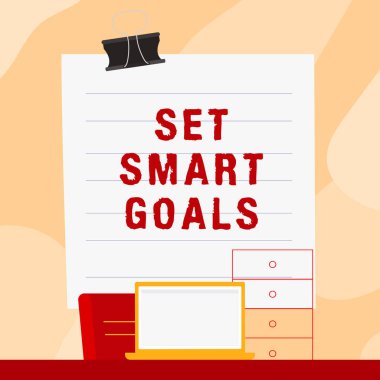 İlham kaynağı gösteren metin Akıllı Hedefler Belirle, İş Vitrini Ulaşılabilir Hedefler Belirle İyi iş planları yap