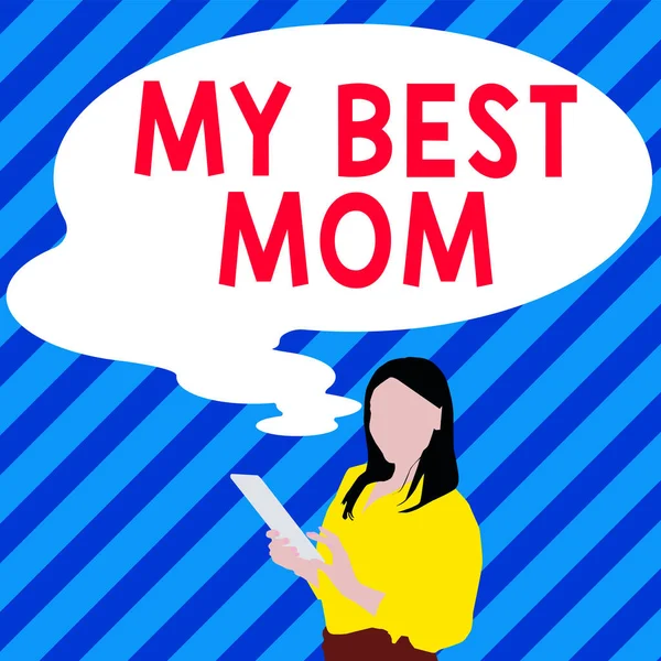 Meine Beste Mutter Konzeptionelle Foto Wertschätzung Für Ihre Mütter Liebe — Stockfoto