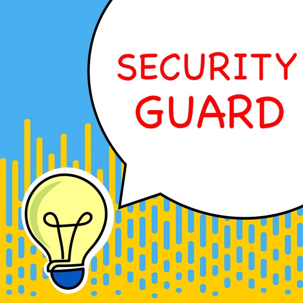 Вдохновение Показывающее Знак Security Guard Инструменты Бизнес Подхода Используемые Управления — стоковое фото