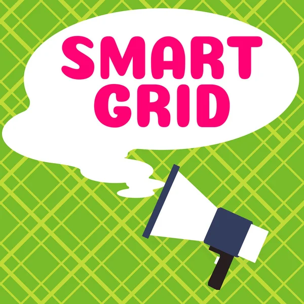 Conceptual display Smart Grid, Business showcase includes of operational and energy measures including meters