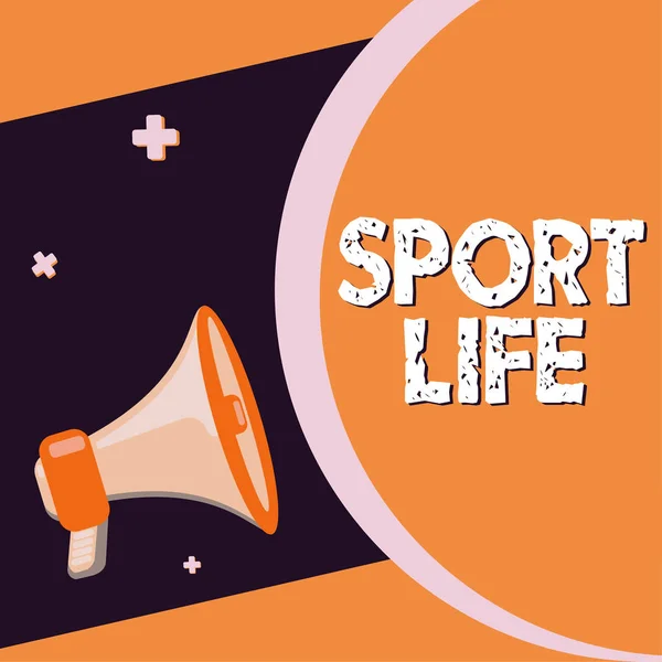 Konzeptpräsentation Sport Life Business Überblick Lust Auf Sport Oder Andere — Stockfoto