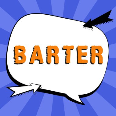 İlham veren Barter, Kavramsal fotoğraf ticaretini gösteren metin bir ürünü başka bir mal veya hizmetle takas ederek