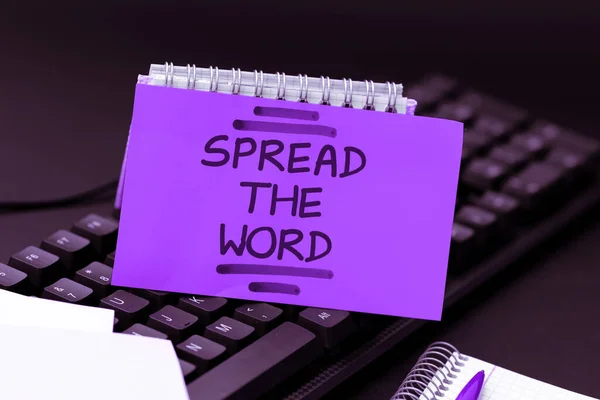 Zarejestruj Wyświetlanie Spread Word Internet Concept Udostępniać Informacje Lub Wiadomości — Zdjęcie stockowe