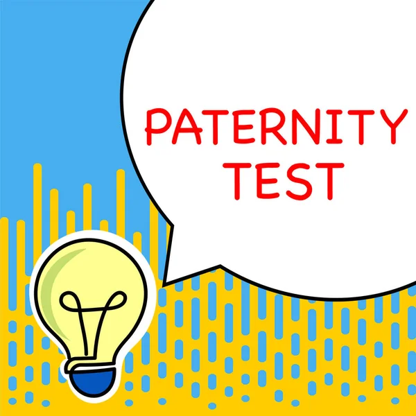 Text Sign Showing Paternity Test Business Concept Test Dna Determine — 스톡 사진
