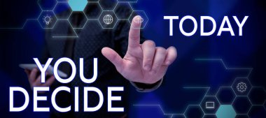 Metin yazma, karar ver, iş konsepti kaderinin ve şanslarının yaratıcısı ol.