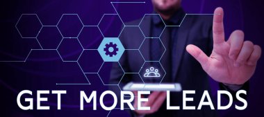 Metin işareti Daha Fazla İpucu Al, Kavramsal Fotoğraf Gelen Pazarlama Süreci 'ni gösteriyor.