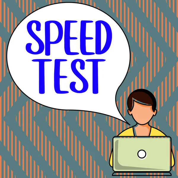 Inspiration Showing Sign Speed Test Word Psychological Test Maximum Speed — Fotografia de Stock