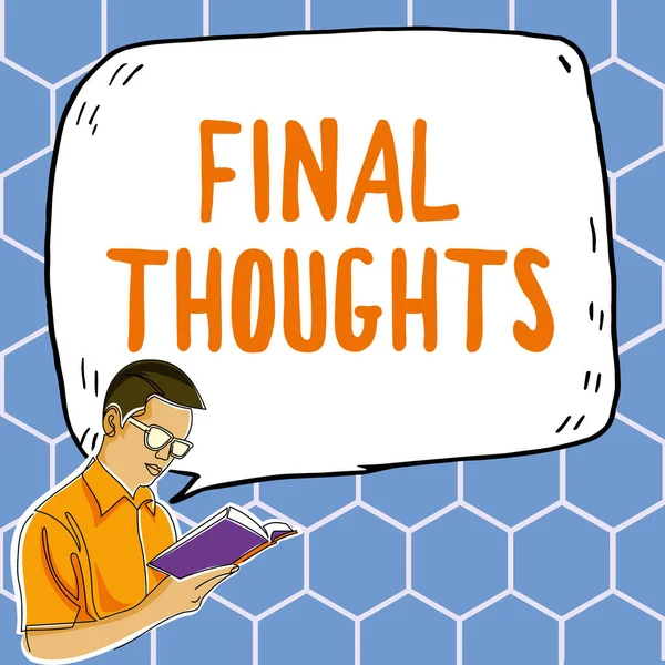 Text Caption Presenting Final Thoughts Business Approach Conclusion Last Analysis — 스톡 사진
