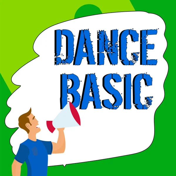 Conceptuele Weergave Dance Basic Word Written Activity Uses Body Range — Stockfoto