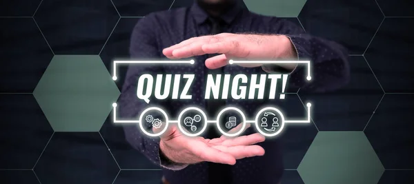 Quiz Night Business Showcase Evening Test Knowledge Competition Personals — 스톡 사진