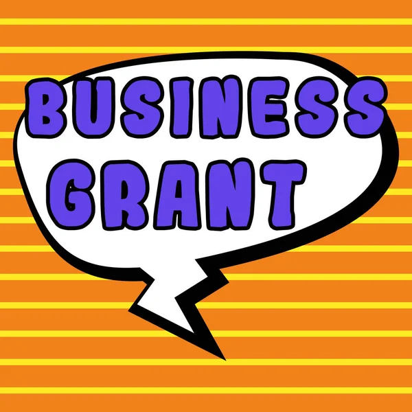 Handschrift Zeichen Business Grant Geschäftsidee Arbeitsstrategien Ziele Erreichen — Stockfoto