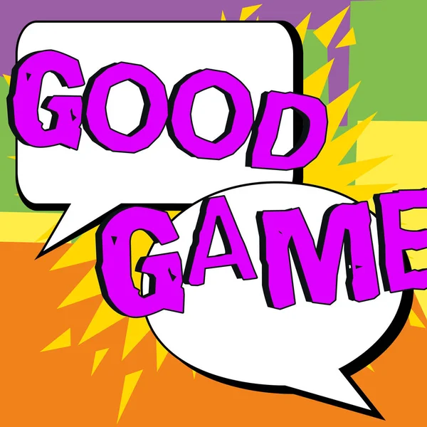 Text Sign Showing Good Game Business Idea Term Frequently Used —  Fotos de Stock