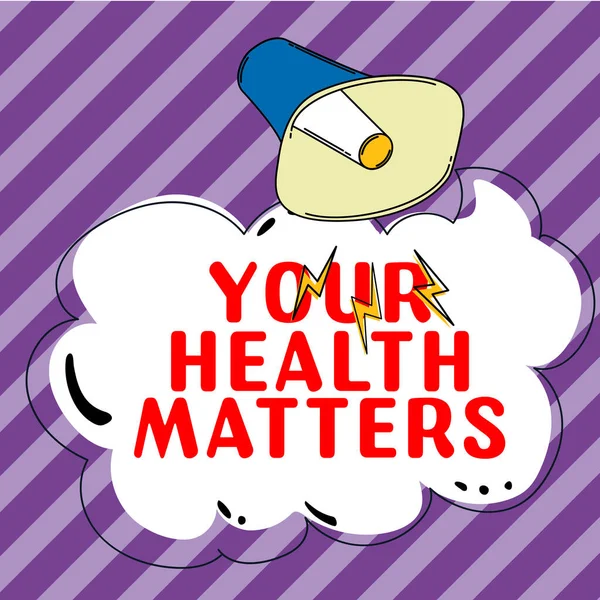 Tekstbord Met Gezondheid Matters Internet Concept Goede Gezondheid Het Belangrijkste — Stockfoto