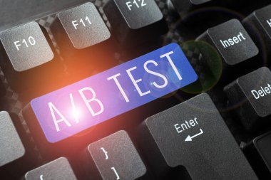 Kavramsal görüntü A by B Test, İş konsepti Basit kısa anket Araştırma Deneyi Sorgu Anketi