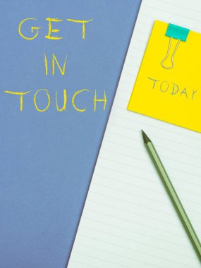 Kavramsal başlık: İletişim, İş Konsepti Sürekli İletişim Bağlama