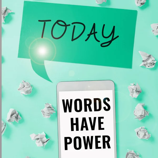 Pisanie Wyświetlania Tekstu Słowa Have Power Koncepcja Biznesowa Energia Możliwość — Zdjęcie stockowe