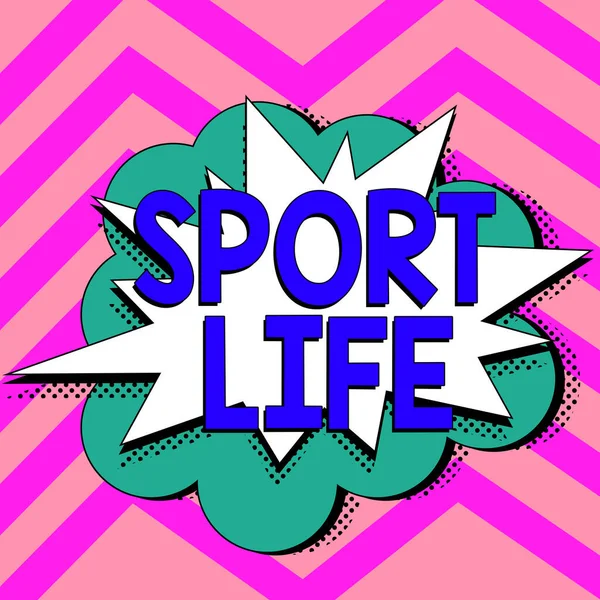 Konceptuální Zobrazení Sport Life Koncepce Znamená Fond Sportovních Nebo Jiných — Stock fotografie