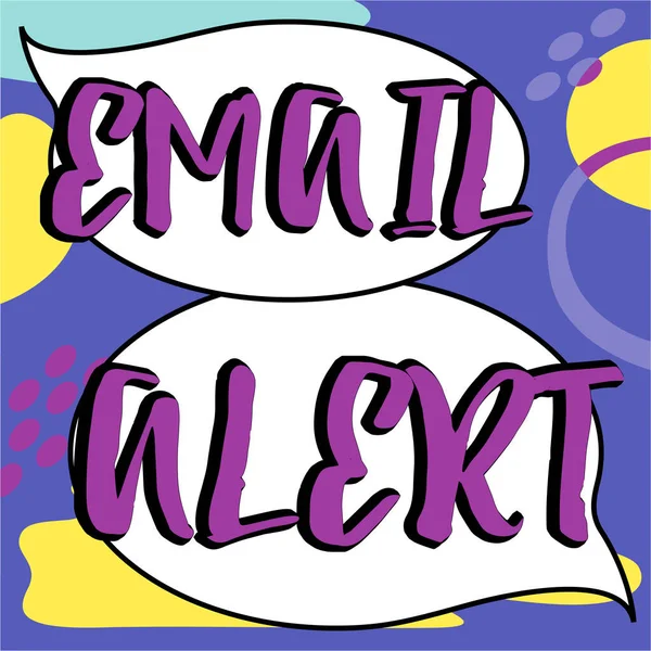 Inspiration Showing Sign Email Alert Business Idea Emails Auto Generated — 스톡 사진