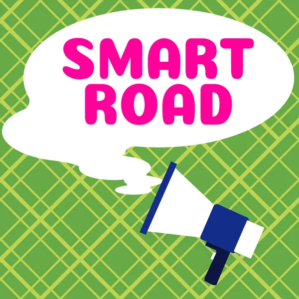 Hinweisschilder Für Smart Road Internet Concept Anzahl Der Verschiedenen Möglichkeiten — Stockfoto