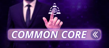 Metnin gösterilmesi ortak çekirdek, matematik ve İngilizce 'de akademik standartlar kümesi için kelime yazılıyor